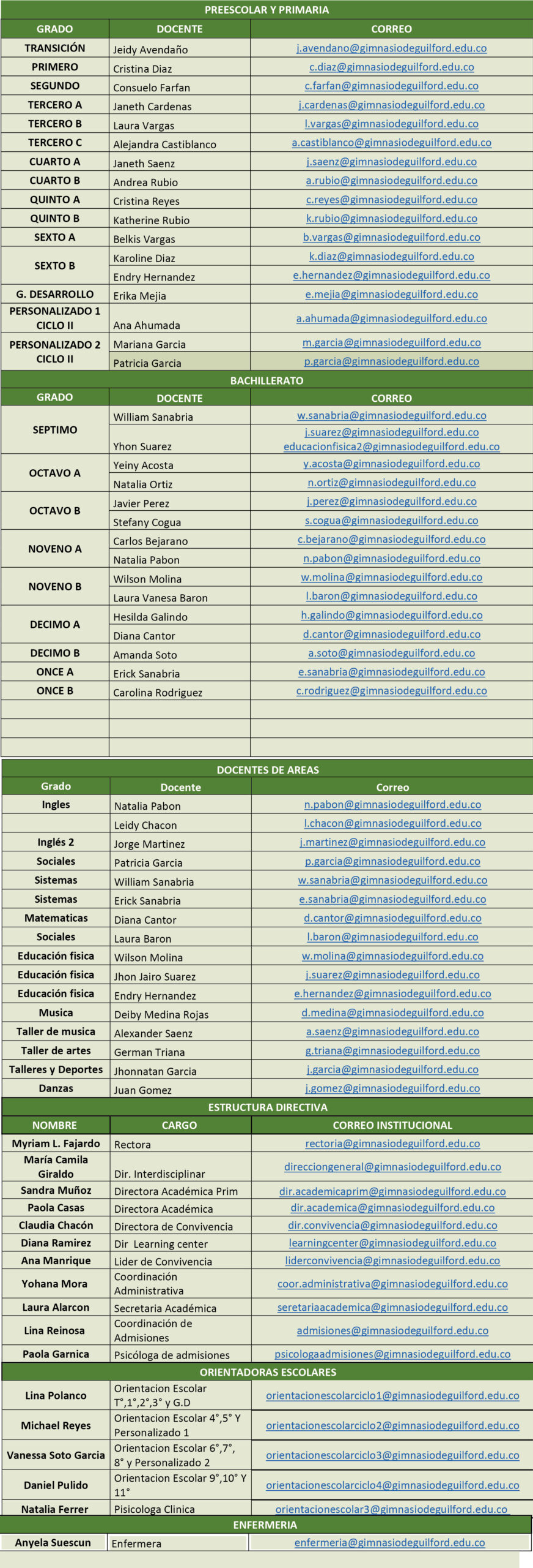 2026 - 2027 Calendario Academico